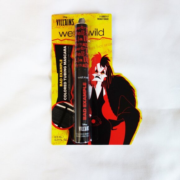 Wet N Wild Disney VILLAINS BAD EXAMPLE COLORED MASCARA | ROAD RAGE Black NEW - Picture 2 of 4